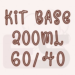 Kit 200ml base per sigaretta elettronica 60/40 con o senza nicotina
